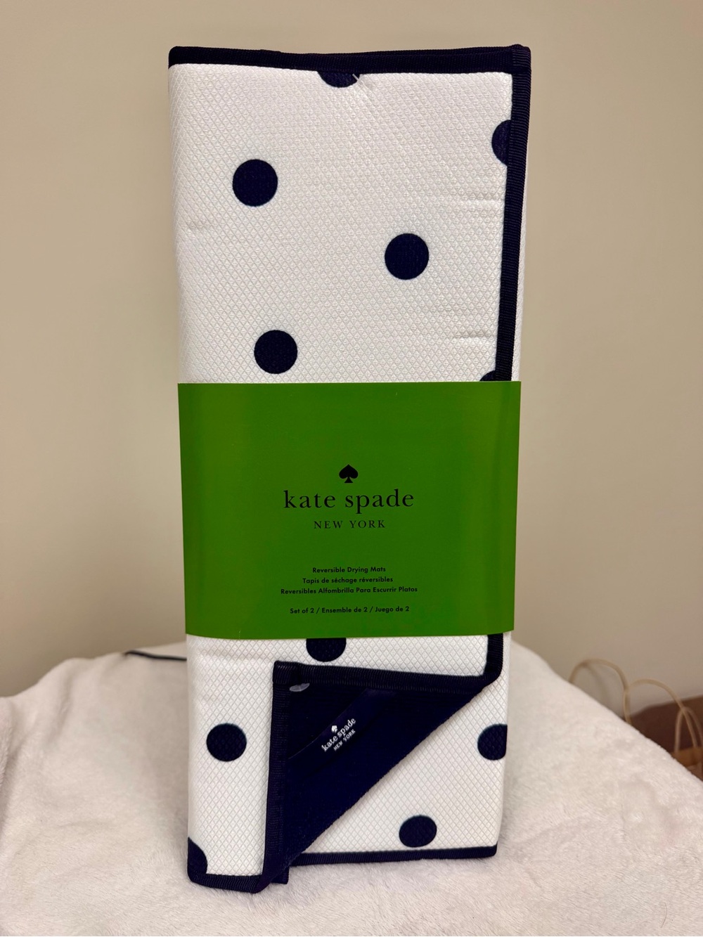 Kate Spade Set of 2 Reversible Drying Mats